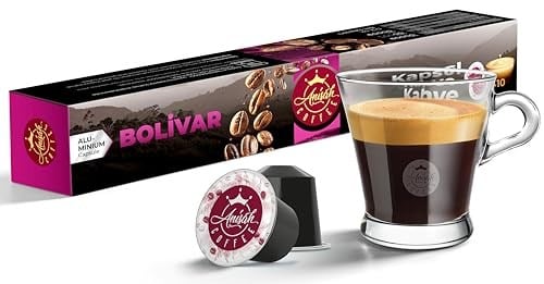 Anisah Coffee Bolivar Kapsül Kahve | 10'lu | Nespresso Uyumlu | Alüminyum Kapsül