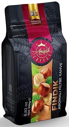 Anisah Coffee Fındık Aromalı Öğütülmüş Filtre Kahve 250gr