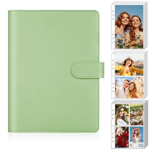 Antner A5 6 Halka Kpop Fotoğraf Kartı Bağlayıcı Kart Toplayıcı, 40'lı Paket 1 Cepli 2 Cepli 4 Cepli Kart Sayfaları Fotoğraf Kartı Tutacağı Fotoğraf Albümü Kılıf Koruyucuları, Ticaret Kartlarını