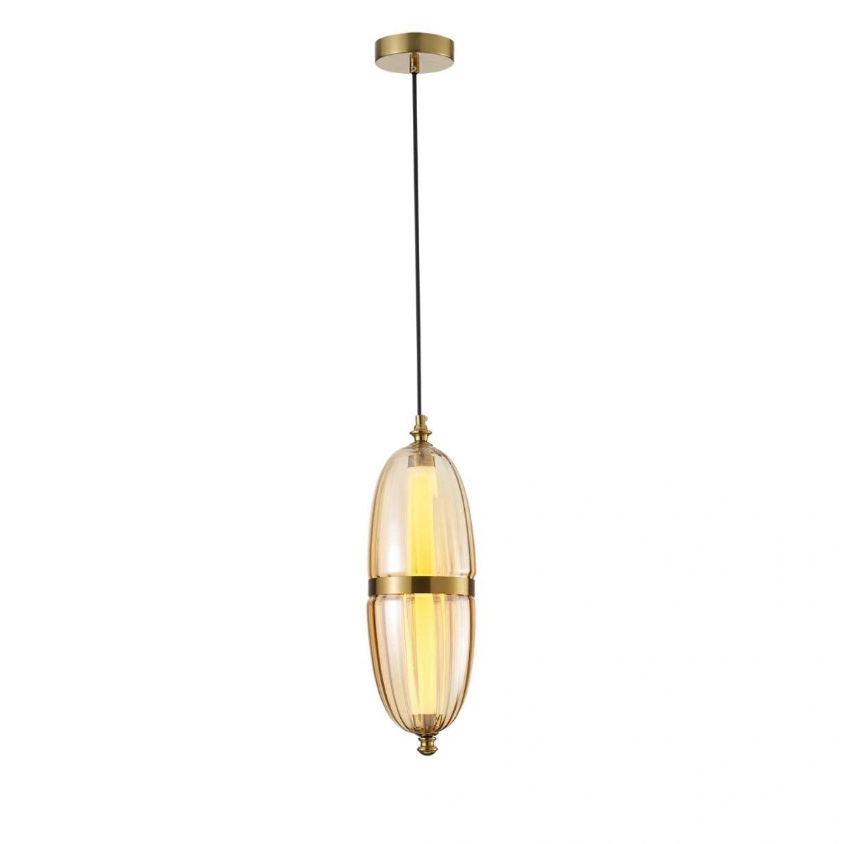 Apliqa Aleya 6 Watt 3000k Ledli Bal Camlı Tekli Sarkıt Led Avize