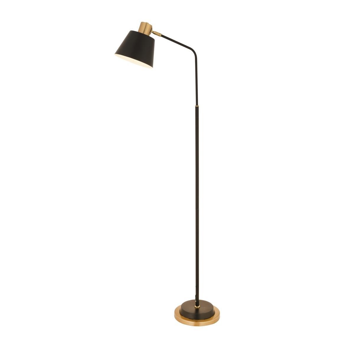 Apliqa Arrigo Siyah Retro Başlıklı Modern Dekoratif Köşe Lambader