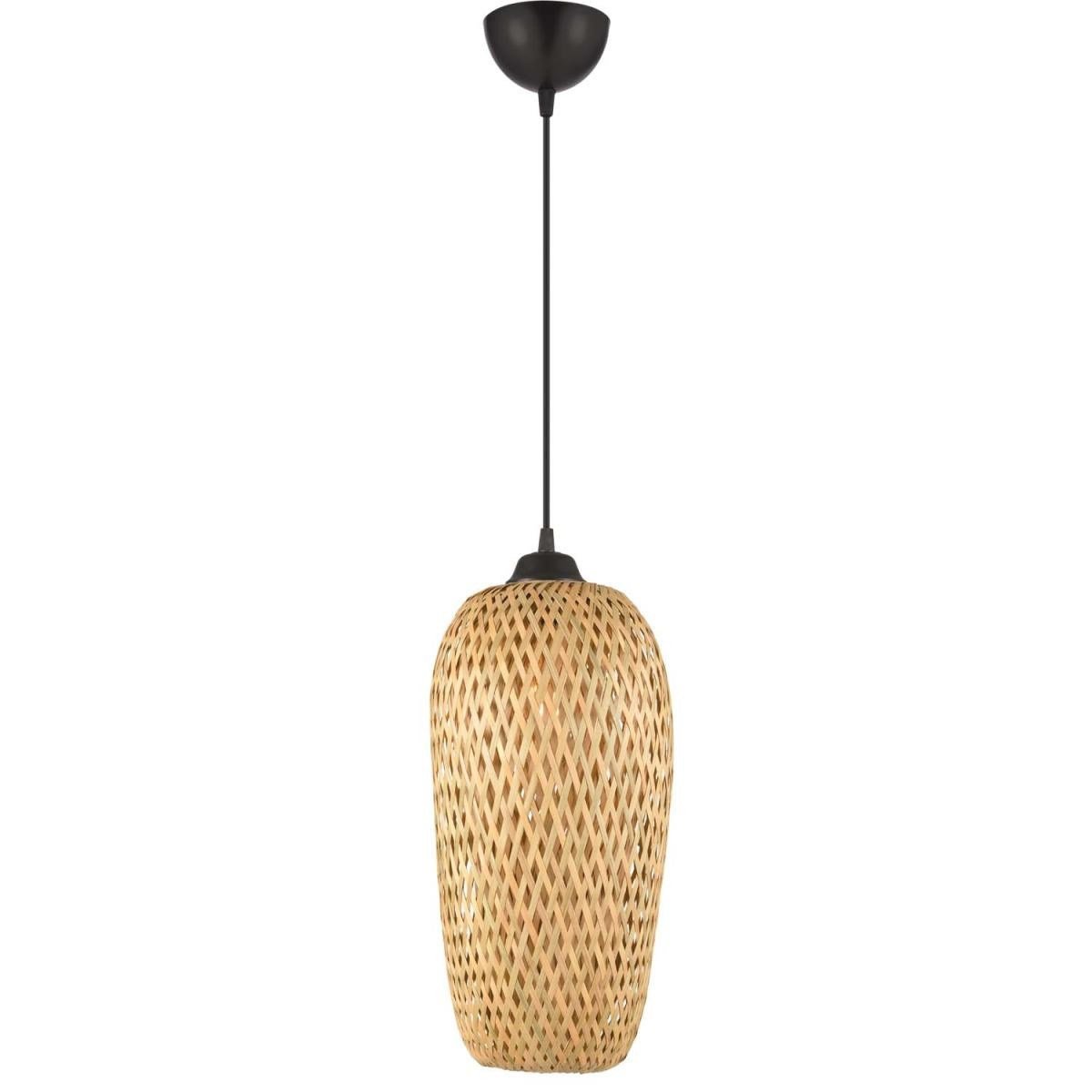 Apliqa Pedri Tekli Rattan Modern Tasarım Sarkıt Avize