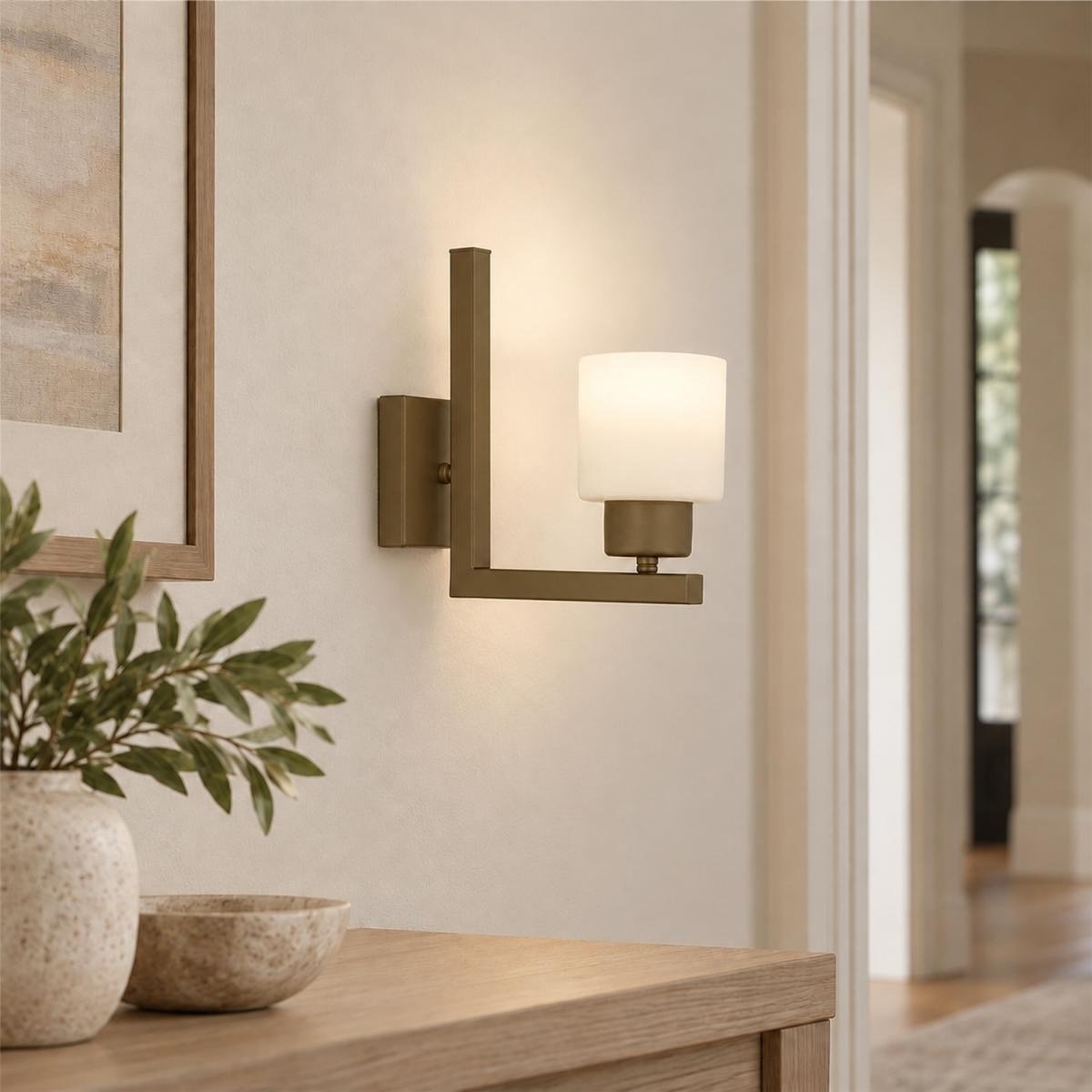 Apliqa Torqu Eskitme Boyalı Beyaz Camlı Duvar Lambası Yatak Odası-yatak Başı-banyo İçin Modern Aplik