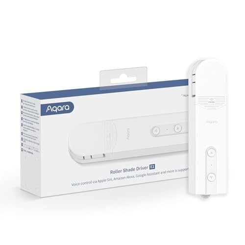 Aqara Stor Perde Sürücüsü E1, AQARA HUB, Zamanlama ve Ses Kontrollü Akıllı Kör Motor, Uzun Pil Ömrü ile Şarj Edilebilir, HomeKit, Alexa, Google Assistant ve IFTTT ile Uyumlu