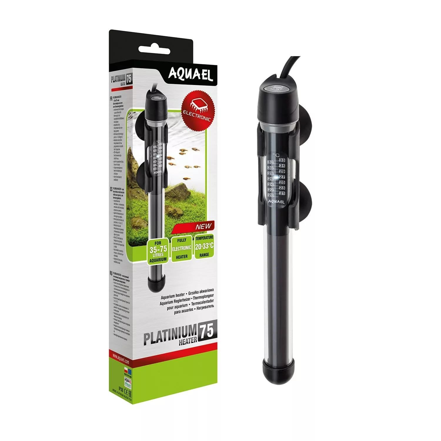 Aquael Platinium Heater Cam Isıtıcı 75W