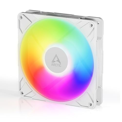 Arctic P14 Pro A-RGB (Beyaz) - Güçlü Premium Fan, Y Kablo Bölmeli 140 mm PWM Fan, 400-2500 RPM, 0 RPM <% 5 PWM, 5V Dijital RGB Akışkan Dinamik Rulman - Beyaz