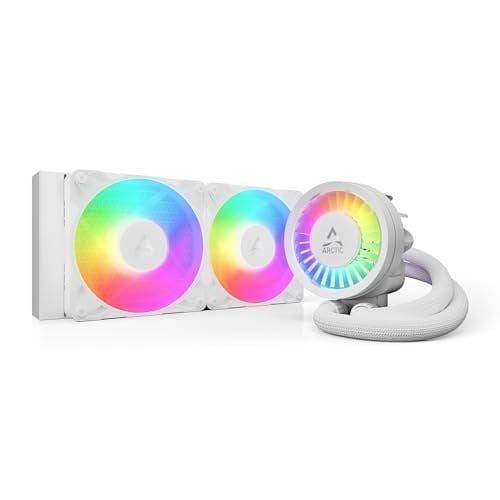 ARCTIC Sıvı Dondurucu III Pro 240 A-RGB Beyaz Çok Soketli Hepsi Bir Arada Su Soğutma CPU Soğutucu LGA 1851 ile Uyumlu