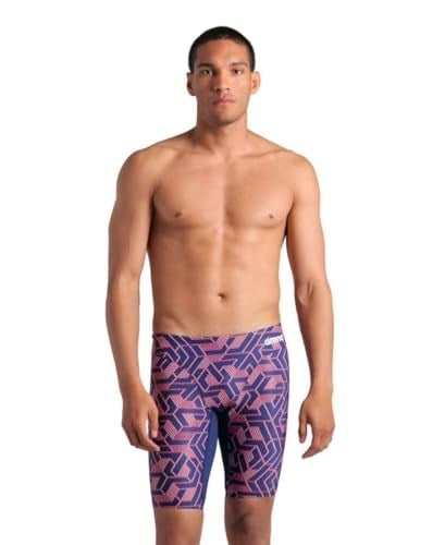 ARENA Mens Arena Swım Jammer/Navy-Red Erkek Mayosu