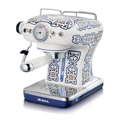 Ariete Capri Espresso Kahve Makinesi 1389/1C - Maxi Cappuccino Cihazı, Süt Köpürtme Başlığı, 850 Watt, 0,9 Litre Çıkarılabilir Su Tankı, Çıkarılabilir Damlama Tepsisi ve Bardak Tutucu