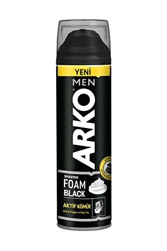 ARKO MEN Black Tıraş Köpüğü, 200 Mililitre