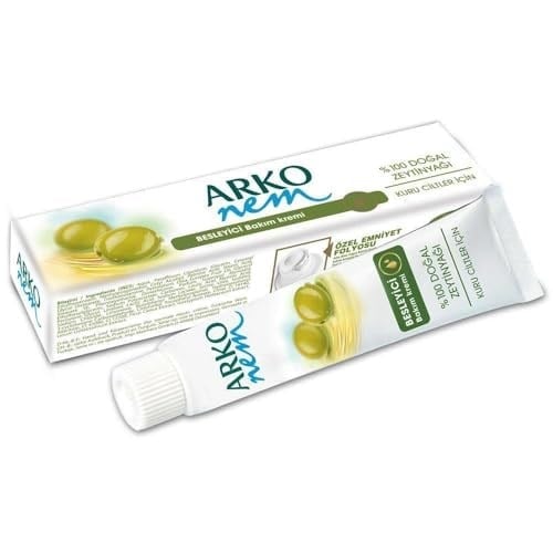 Arko Nem %100 Doğal Zeytinyağlı Besleyici Bakım Kremi Kuru Ciltler (20 ml)