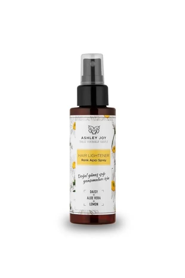 Ashley Joy Doğal Renk Açıcı Sprey, Papatya ve Limon Özlü, Aloe Vera İçerikli, 110 ml