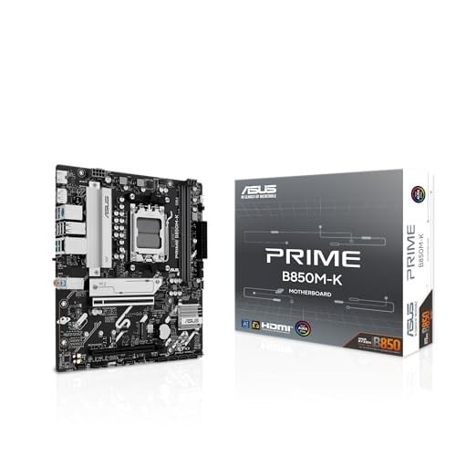 ASUS PRIME B850M-K AMD B850 AM5 DDR5 8200 DP HDMI Çift M2 USB3.2 AURA RGB 2.5Gbit LAN mATX 8+2+1 Güç Aşamaları, 1xGen5 M.2, Advanc - Seçenekler: PRIME B850M-K, PRIME B850M-A WIFI, PRIME B850-PLUS WIFI