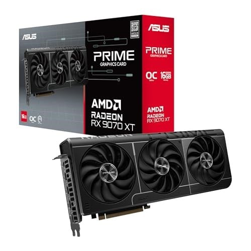ASUS-PRIME-RX9070XT-O16G-AMD-RADEON-RX 9070 XT-16GB GDDR6 OC-HDMI 3xDP EKRAN KARTI | AMD Radeon RX9070XT, PCIe 5.0, 1x HDMI 2.1b, 3X DisplayPort - Seçenekler: PRIME-RX9070XT-O16G, PRIME-RX9070-O16G...