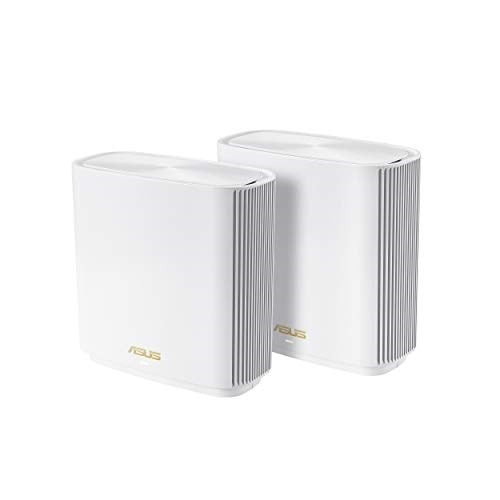 ASUS XT8 (W-2-PK) ZenWifi XT8 Gaming-Ai Mesh-AiProtectionPro-Torrent-Bulut-DLNA-Kablosuz Ağ Dağıtım Mesh Sistemi(Beyaz İkili Paket) - Seçenekler: 2 Pack White, XD4, XT8, Beyaz, Siyah