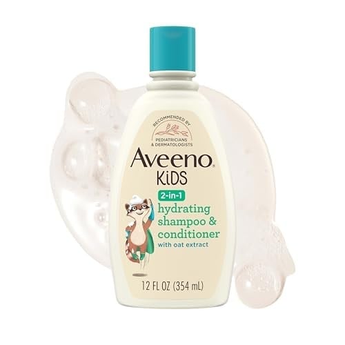 Aveeno Baby Kids 2'si 1 Arada Nemlendirici Şampuan ve Saç Kremi 354ML