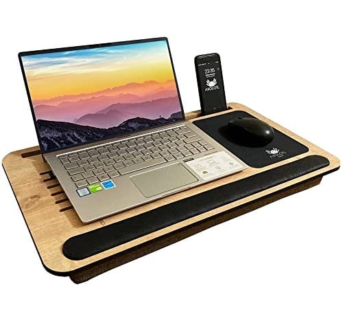 Axolotl Supply Telefon Ve Tablet Bölmeli Minderli Laptop Sehpası Notebook Bilgisayar Çalışma Masası
