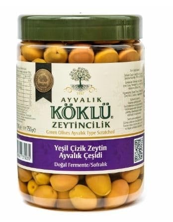 Ayvalık Yeşil Çizik Zeytin 1000cc