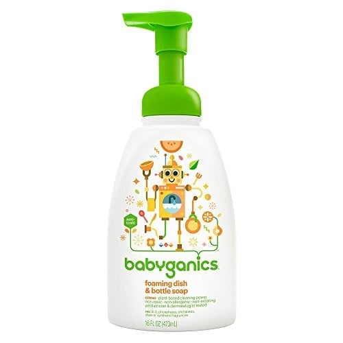 BabyGanics - Köpüklü Bulaşık ve Şişe Sabunu Bulaşık Dazzler Narenciye - 16 oz.