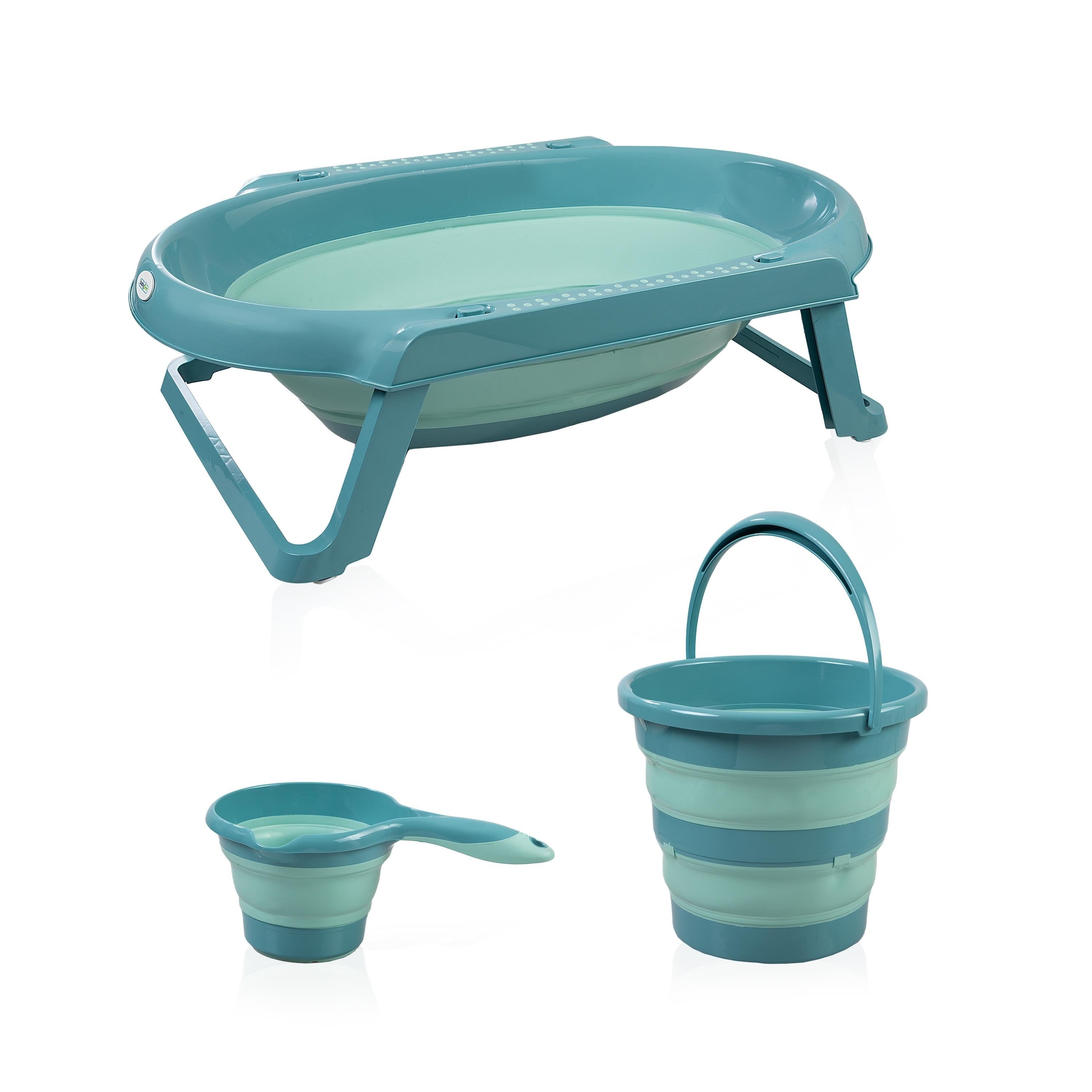 Babyjem Katlanabilir Banyo 3 Lü Set / Turkuaz