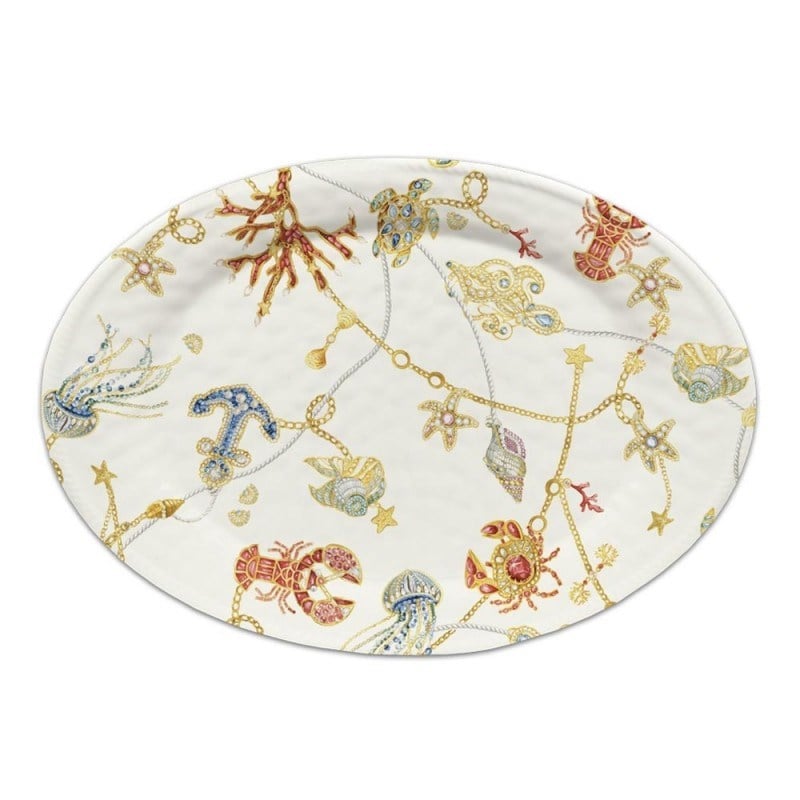 Baci Milano Portofino Oval Servis Tabağı 50 cm x 35 cm