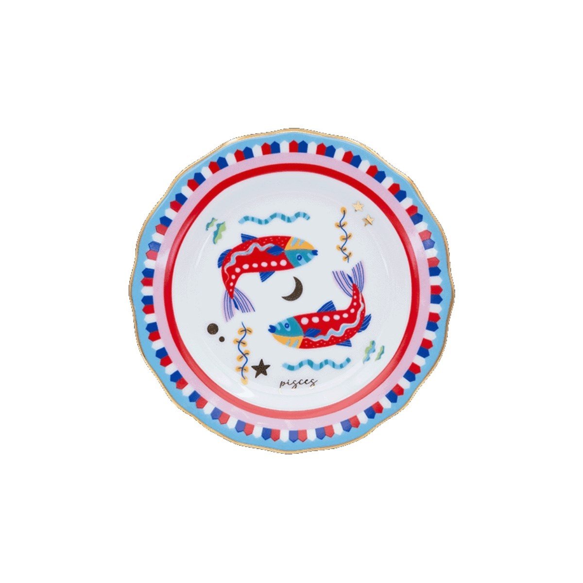 Baci Milano Zodiac Vibe Pasta Tabağı Balık Burcu 16 cm