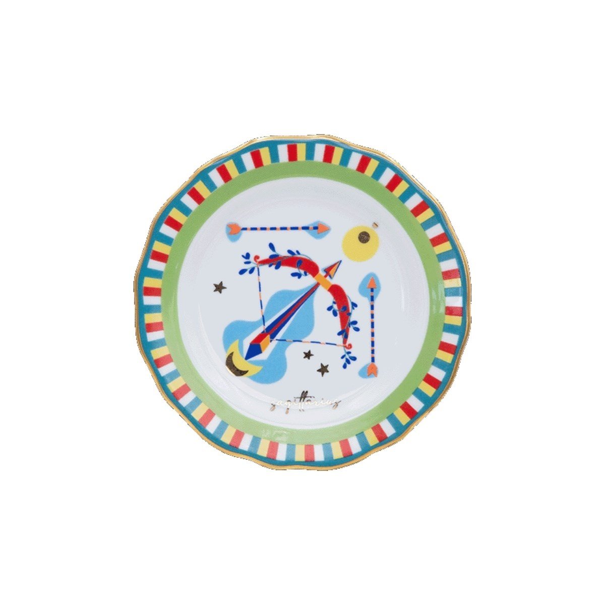 Baci Milano Zodiac Vibe Pasta Tabağı Yay Burcu 16 cm
