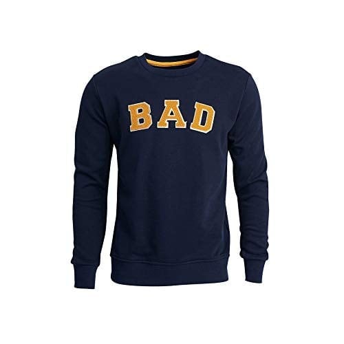 Bad Bear Bisiklet Yaka Uzun Kollu Nakışlı Lacivert Erkek Sweatshirt 2XL