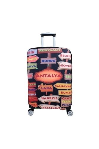 Bagacar Şehirler2 Büyük Boy Valiz Için Valiz Kılıfı