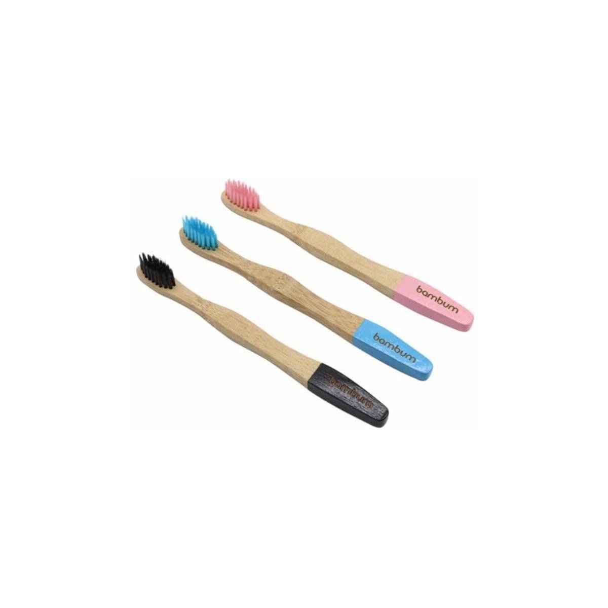 Bambum Salute - Bambu Diş Fırçası Çocuk 3lü Set