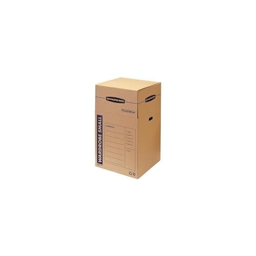 Bankers Box SmoothMove Gardırop Taşıma Kutuları, Kısa, 50 x 50 x 94 cm, 3'lü Paket (7710902)