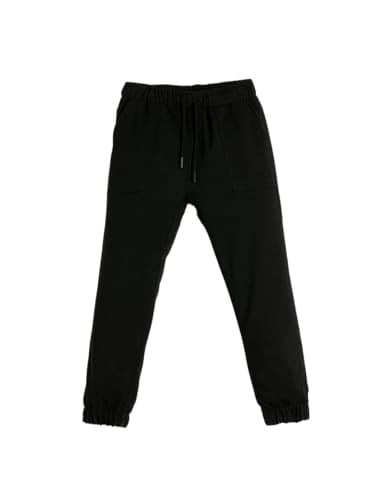 Basic Jogger Kargo Pantolon Beli Bağlamalı Cepli