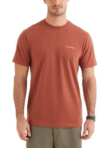 Basic Sm Logo Brushed Erkek Kahverengi Outdoor T-Shirt CS0282-229