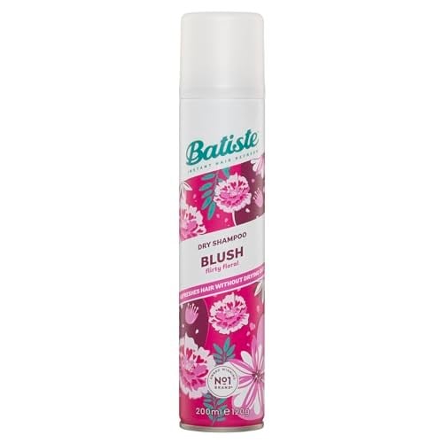 Batiste Kuru Şampuan Allık 200ml, Çiçek ve Seksi Kokulu, Yıkama Arasında Saçları Yenilemek İçin Durulama Spreyi İçermeyen (Ambalaj Değişebilir)
