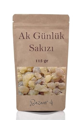 Bazaar 4 Akgünlük Sakızı Sığla Ağacı Reçine Günlük Bitkisi 115 Gr
