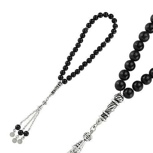 BD0000119 Doğaltaş Metal Püsküllü Mavi Yıldız Taşı Tesbih