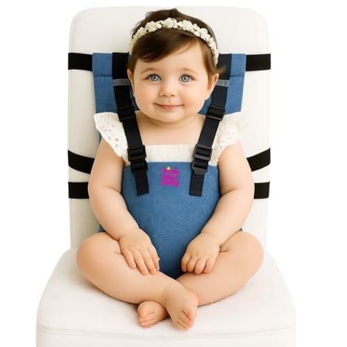Bebek Seyahat Temel Koşum Koltuğu - Bebek Seyahat Donanımı - Bebek Sandalyesi Koşum Taşınabilir - İlave rahatlık için Yumuşak Dolgulu Bebek Koltuğu Koşum Takımı - Masa Erişimi için