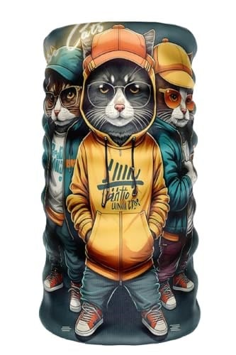 Bebo Store Extreme Spor Motor Ve Bisiklet Kullananlara Özel Desenli Buff Boyunluk Bandana Balaklava - kapsonlu_kedi