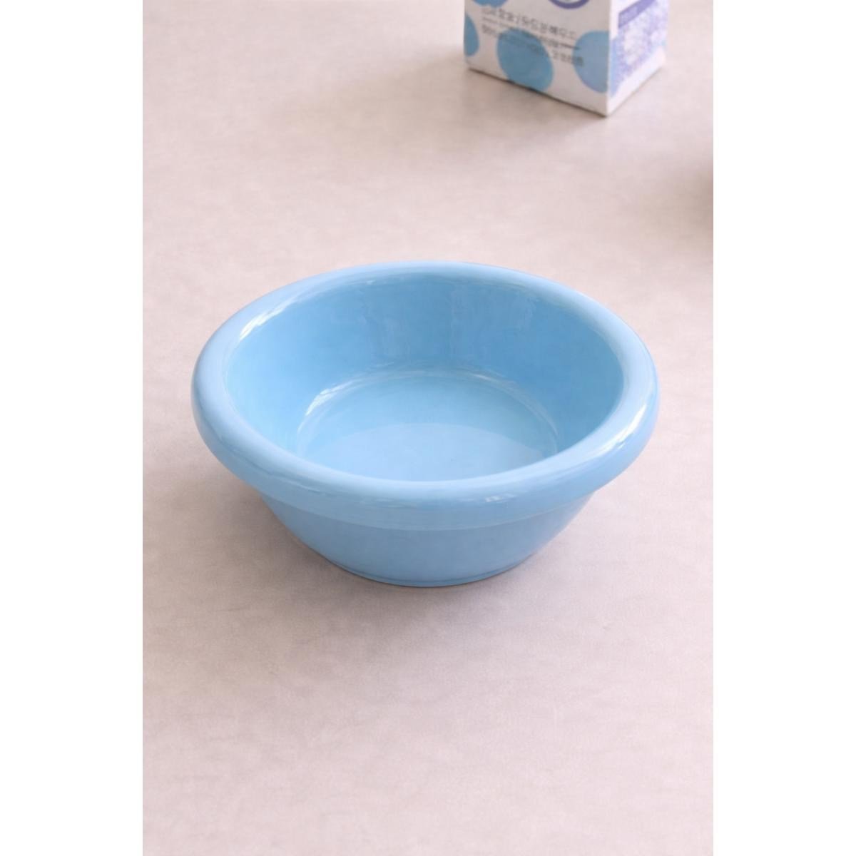 Beige & Stone Seramik Mavi Donut Dondurma Bowl Kahvaltılık Tatlı Salata Kase