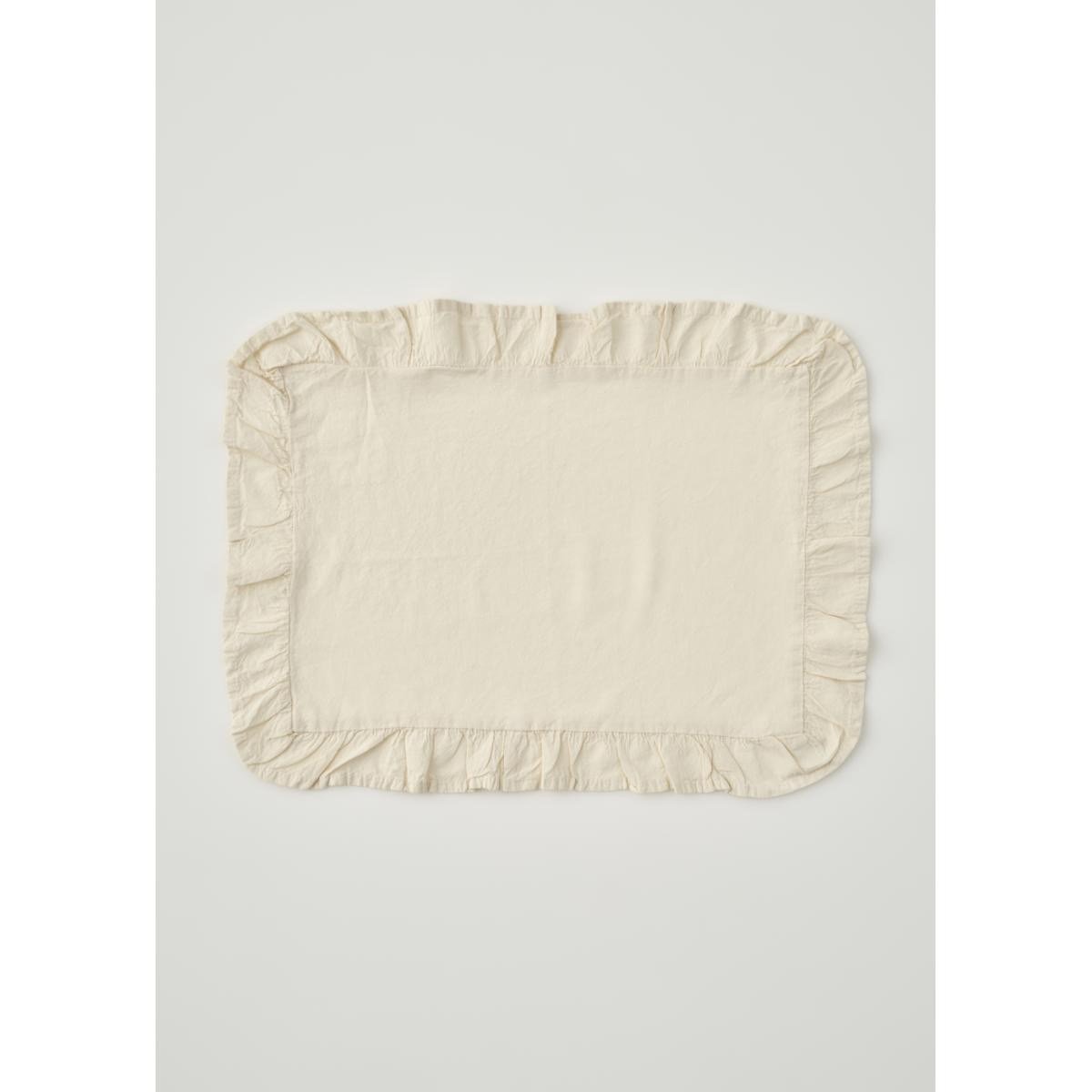 Bella Maison %100 Pamuk Elegance Fırfırlı Amerikan Servis Ekru (35x45 Cm) Ekru