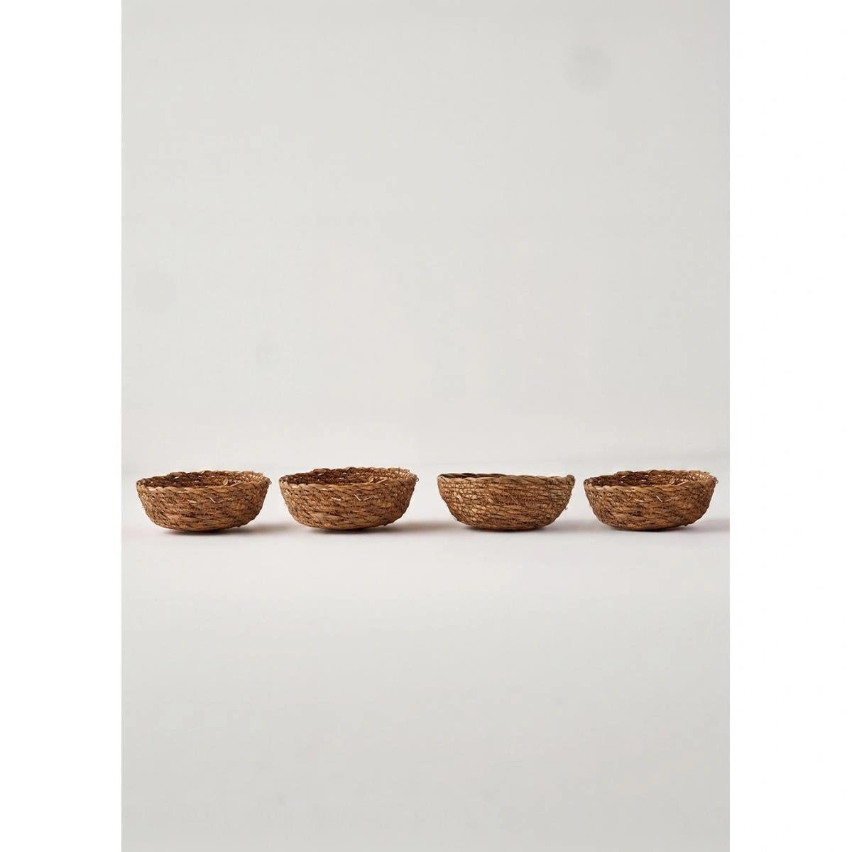 Bella Maison Carmen 4'lü Hasır Sepet Naturel (15x4 Cm)