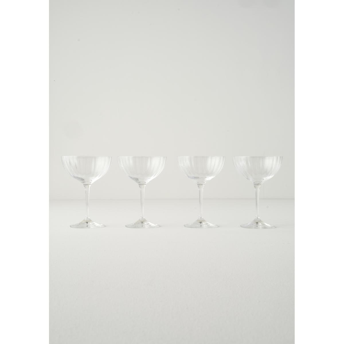 Bella Maison Columba Kristal 4'lü Cup Naturel (220 Cc)