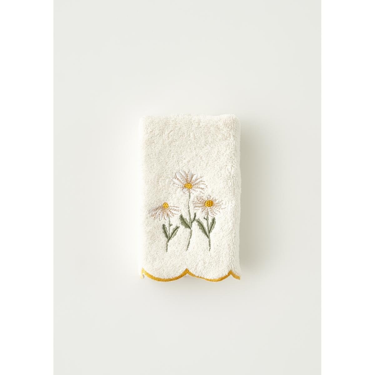 Bella Maison Daisy Scallop Kenar El Havlusu Bej (30x50 Cm) Bej