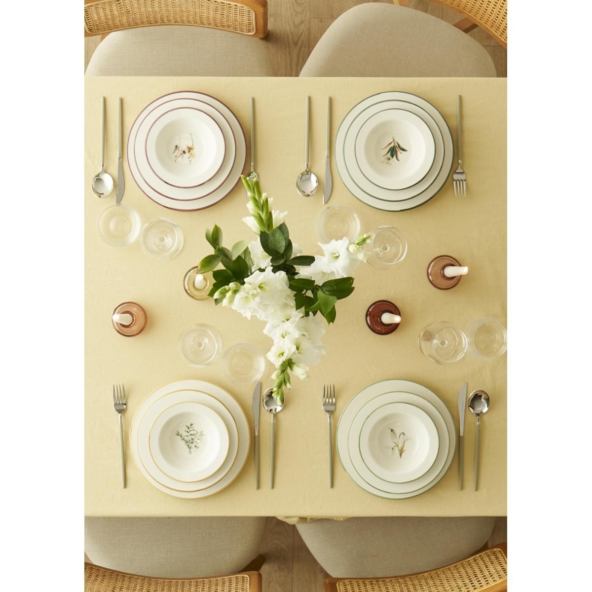 Bella Maison Garden Stoneware 12 Parça 4 Kişilik Yemek Takımı Mix