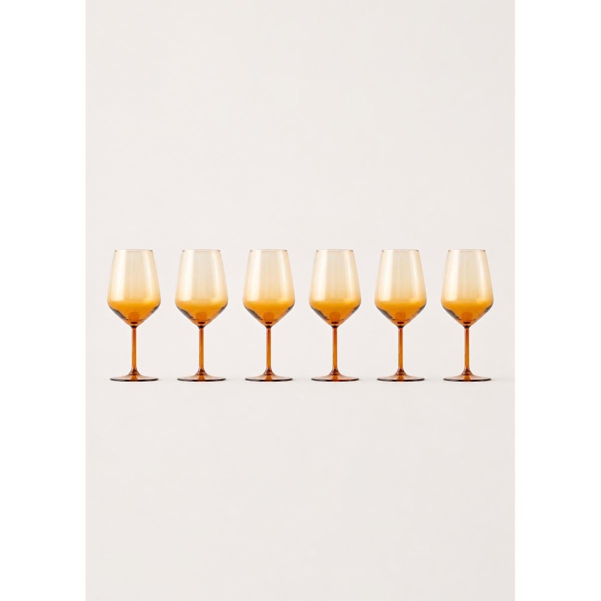 Bella Maison Lisa Kadeh 6'lı Amber (490 Cc)