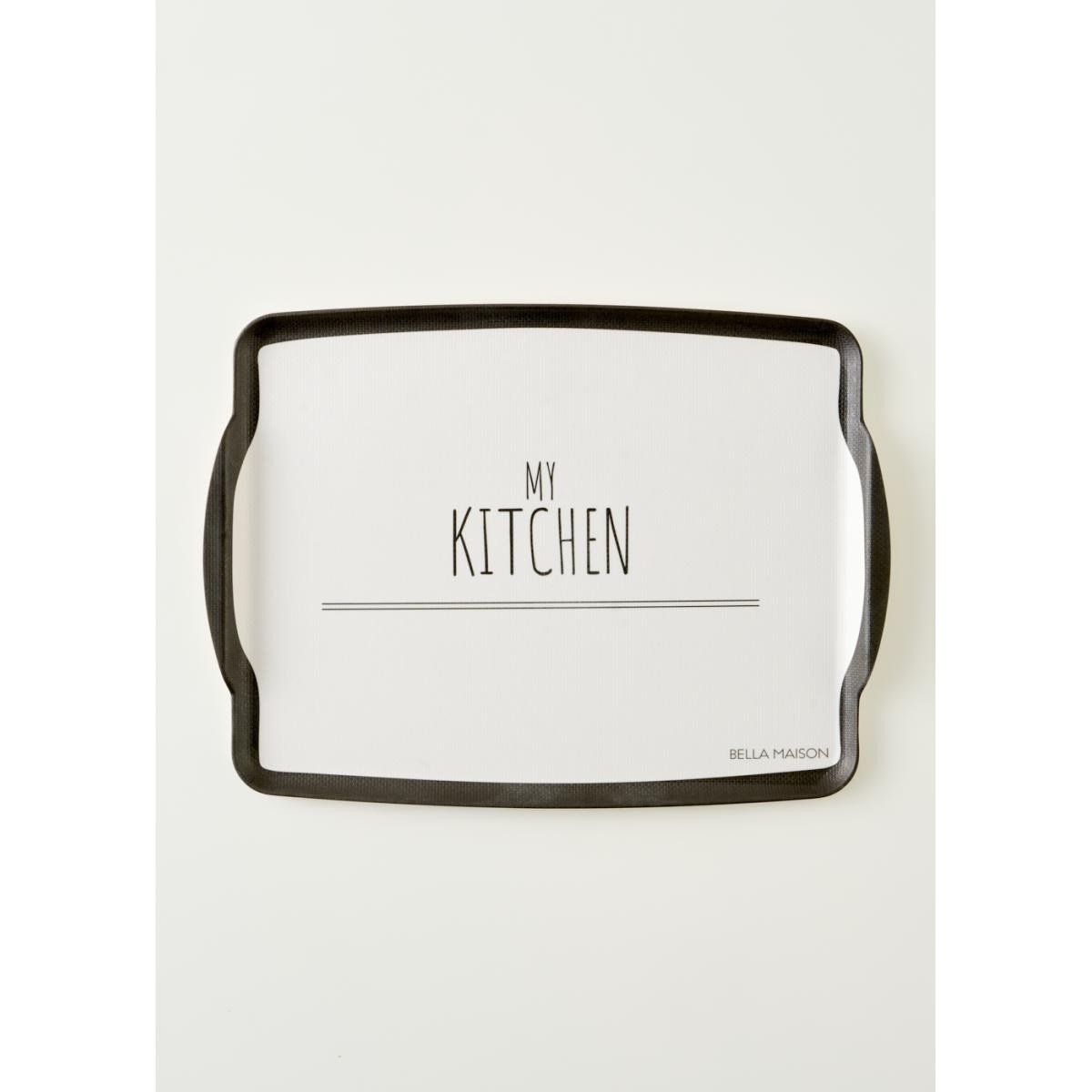 Bella Maison My Kitchen Melamin Tepsi Siyah (42x31 Cm) Siyah