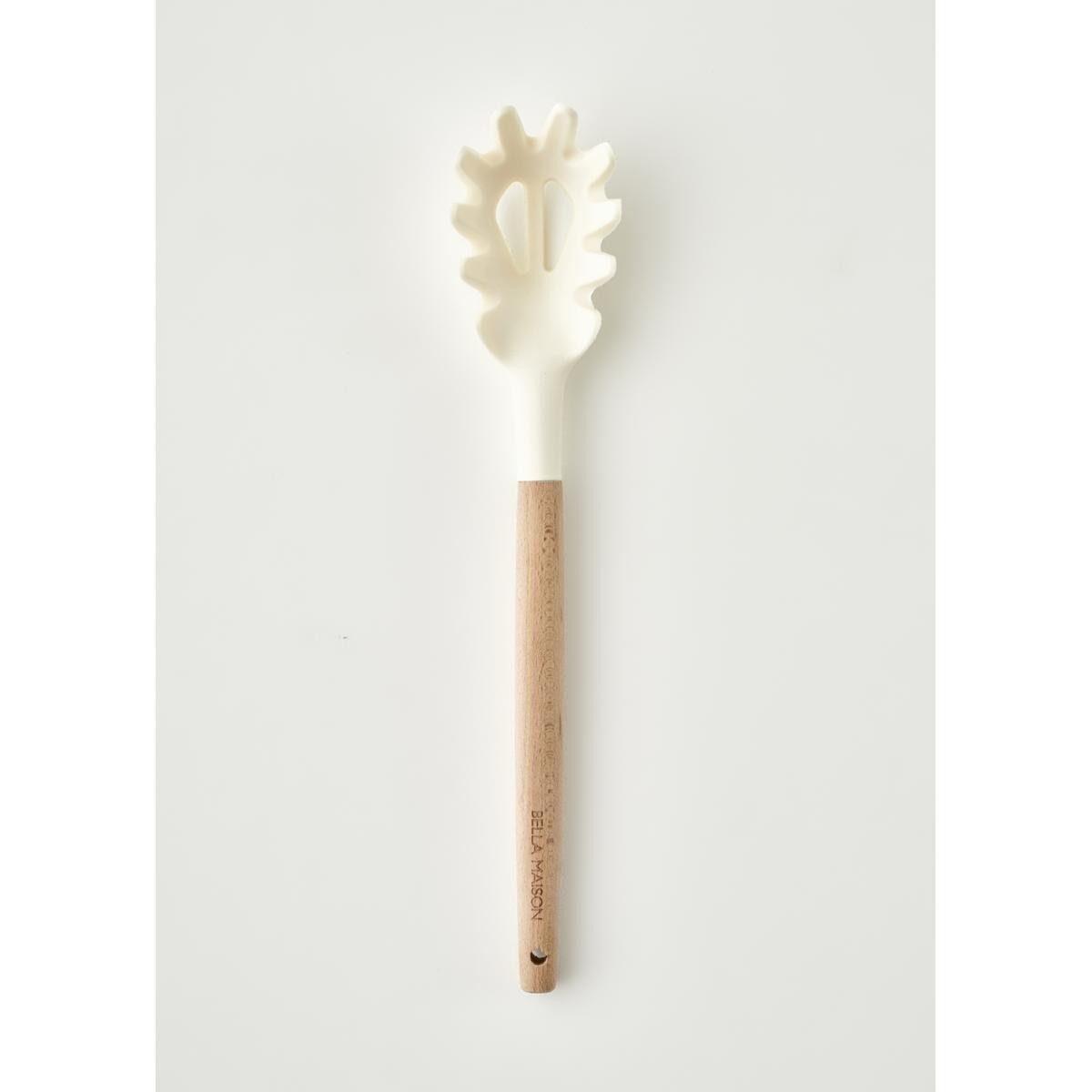 Bella Maison Olivia Silikon Makarna Kepçesi Krem (31x6x4 Cm) Krem