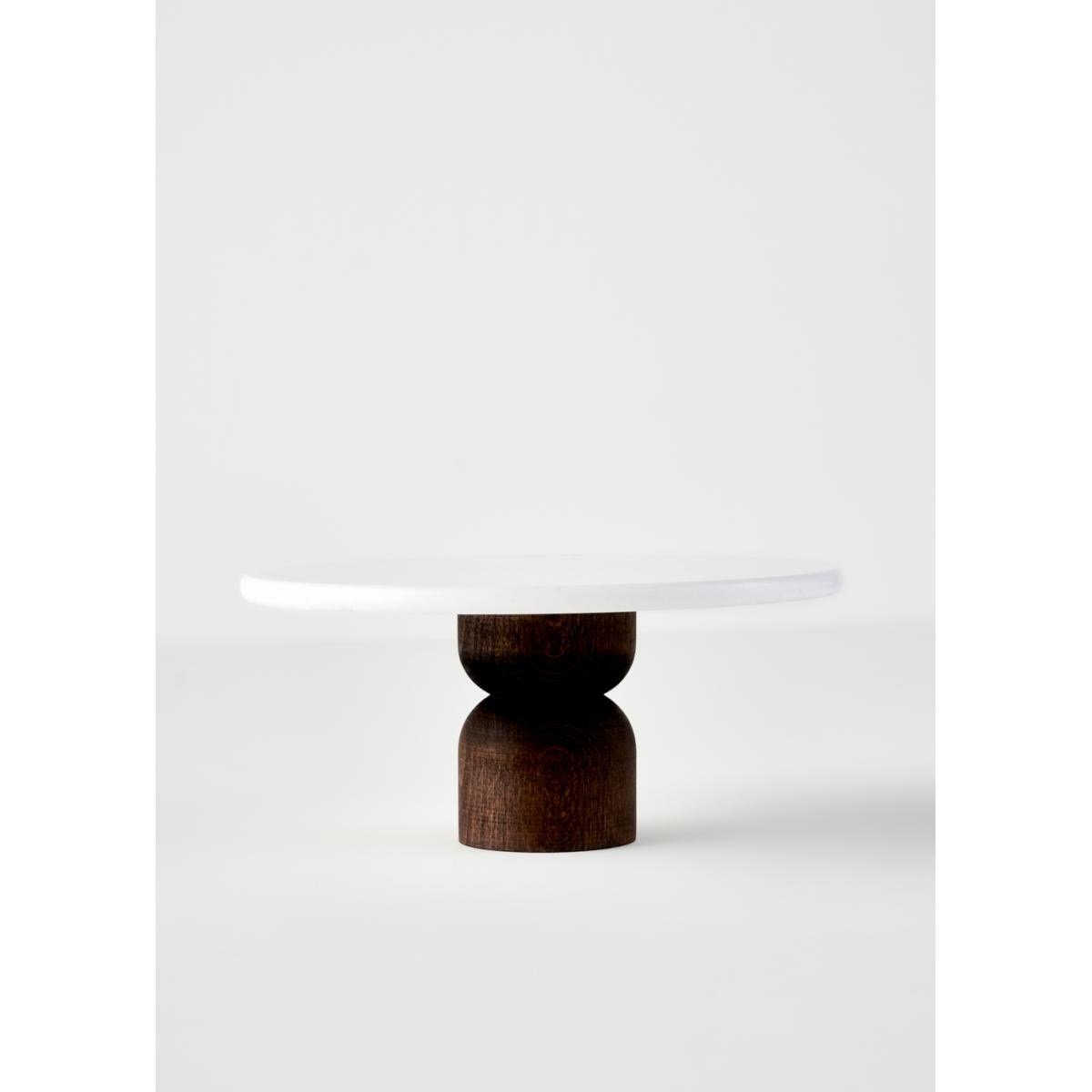 Bella Maison Olmo Mermer Kek Standı Naturel (25x25 Cm) Naturel