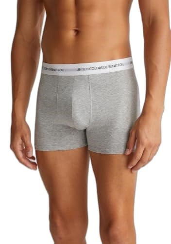 Benetton Erkek Gri Melanj Boxer