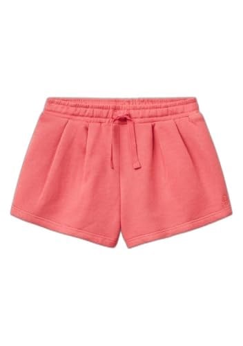 Benetton Kız Çocuk Fuşya Logo İşlemeli Beli İpli Şort